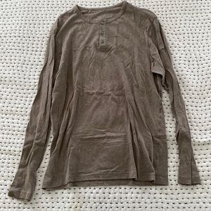 Oatmeal Mack Weldon Henley Medium